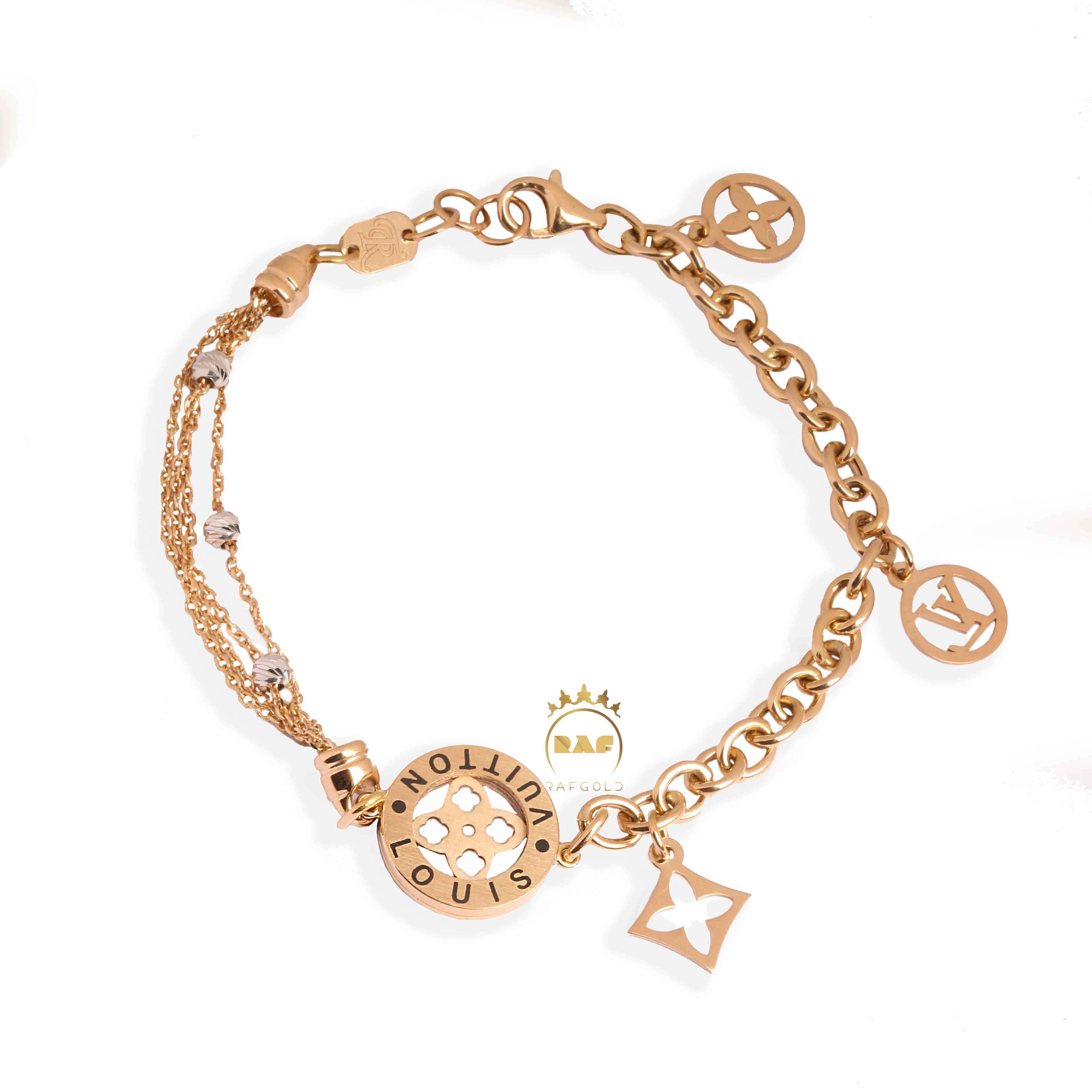 دستبند طلا زنانه لوی ویتون  WD178Z