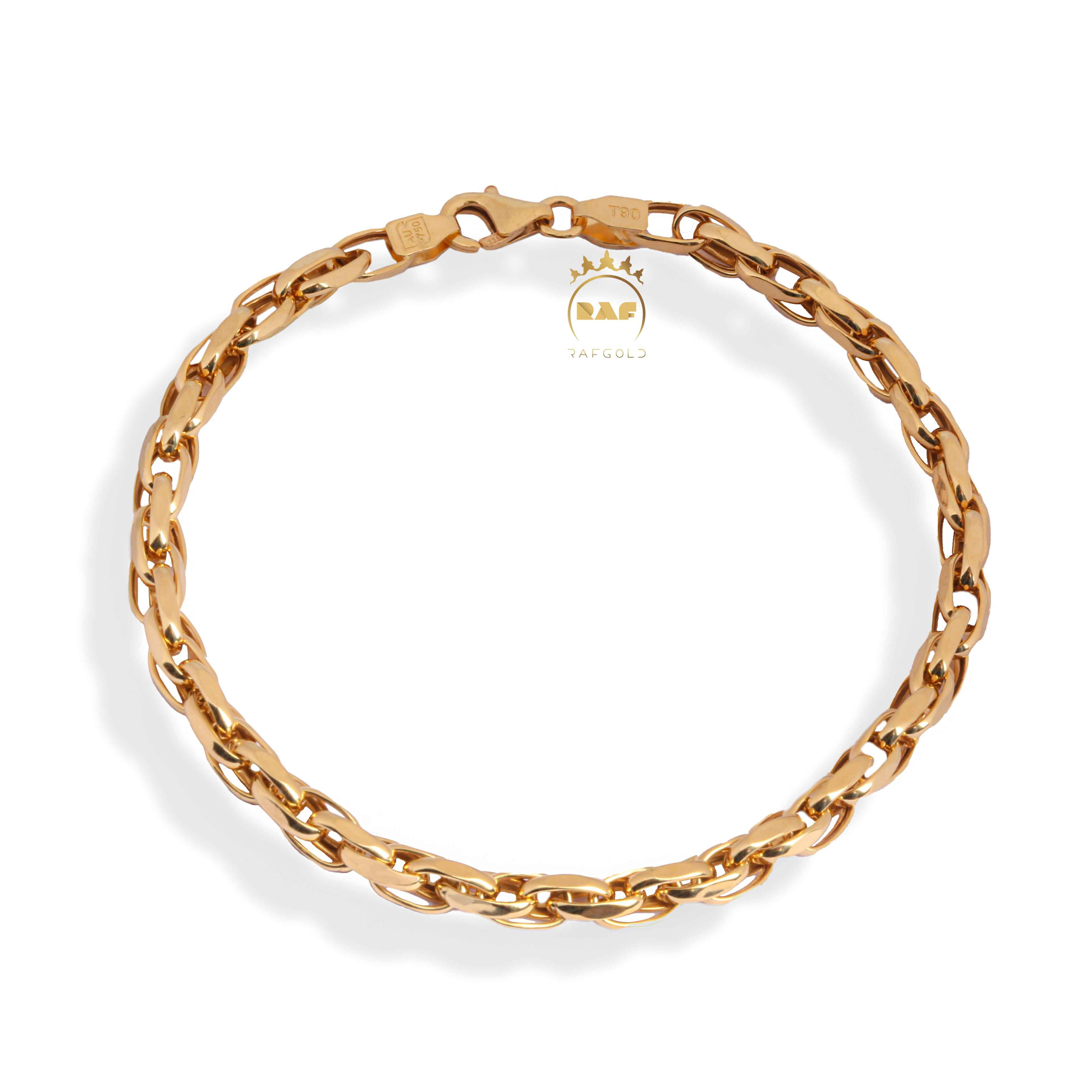 دستبند طلا زنانه شنل ظریف  WD173Z