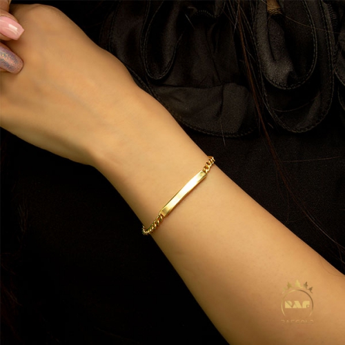 دستبند طلا زنانه پلاک کارتیه  WD158Z