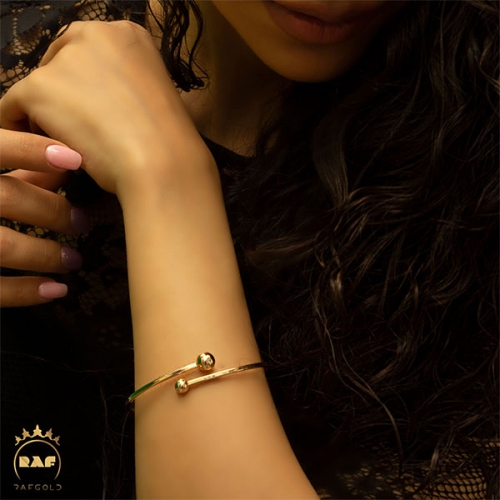 دستبند طلا زنانه بنگل گوی  WD154Z