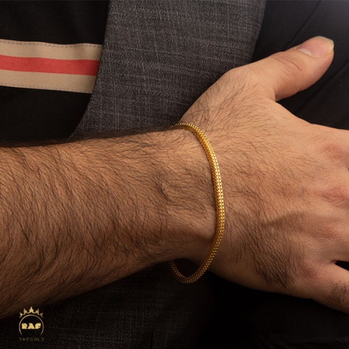 دستبند طلا مردانه بیزمارک MD111Z