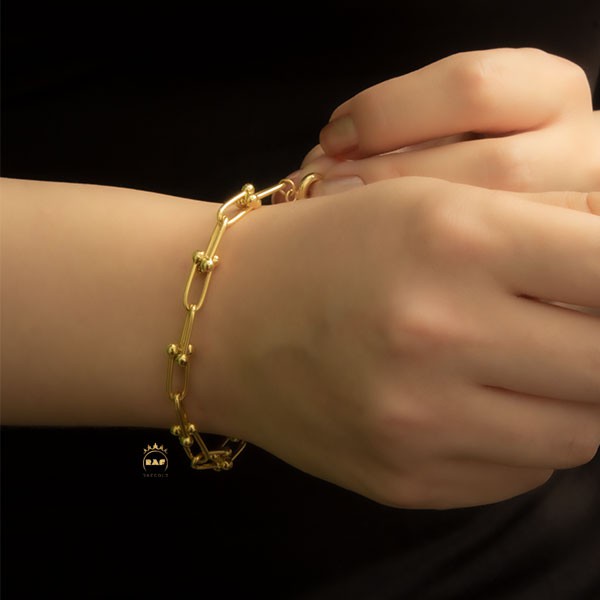 دستبند طلا زنانه تیفانی زرد   WD183Z