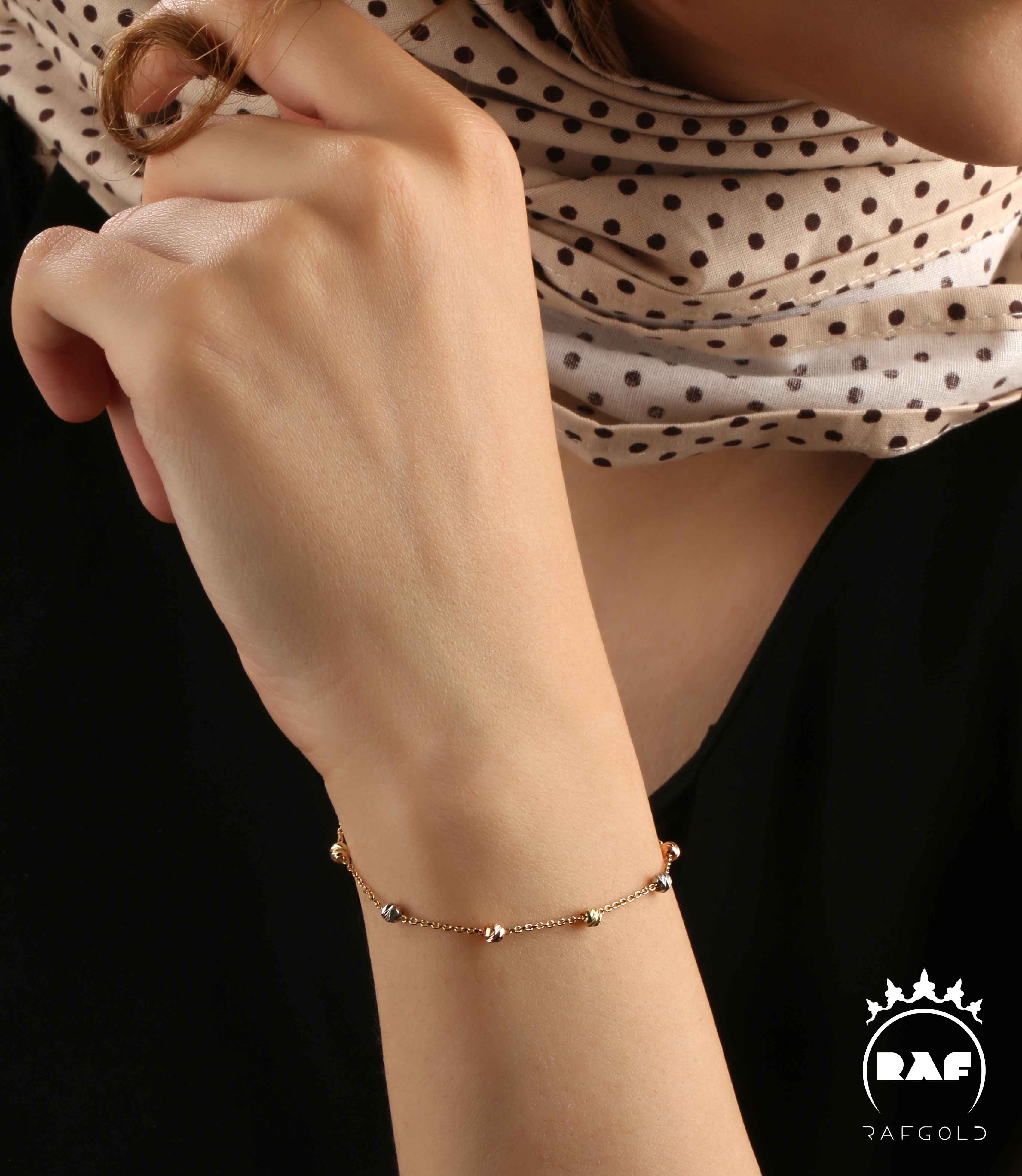دستبند طلا زنانه البرنادو 1 رج WD135Z
