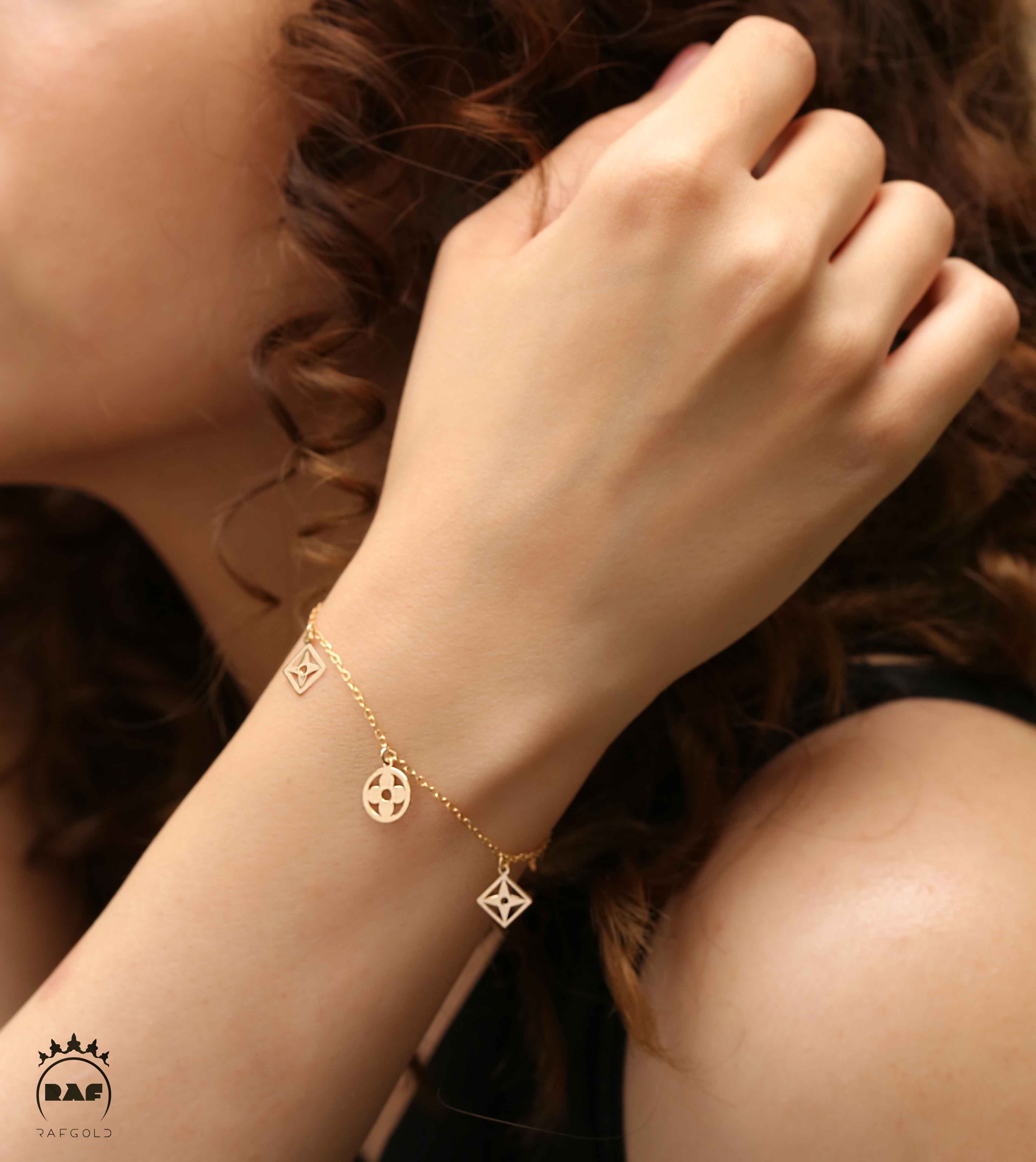 دستبند طلا زنانه ظریف  WD129Z