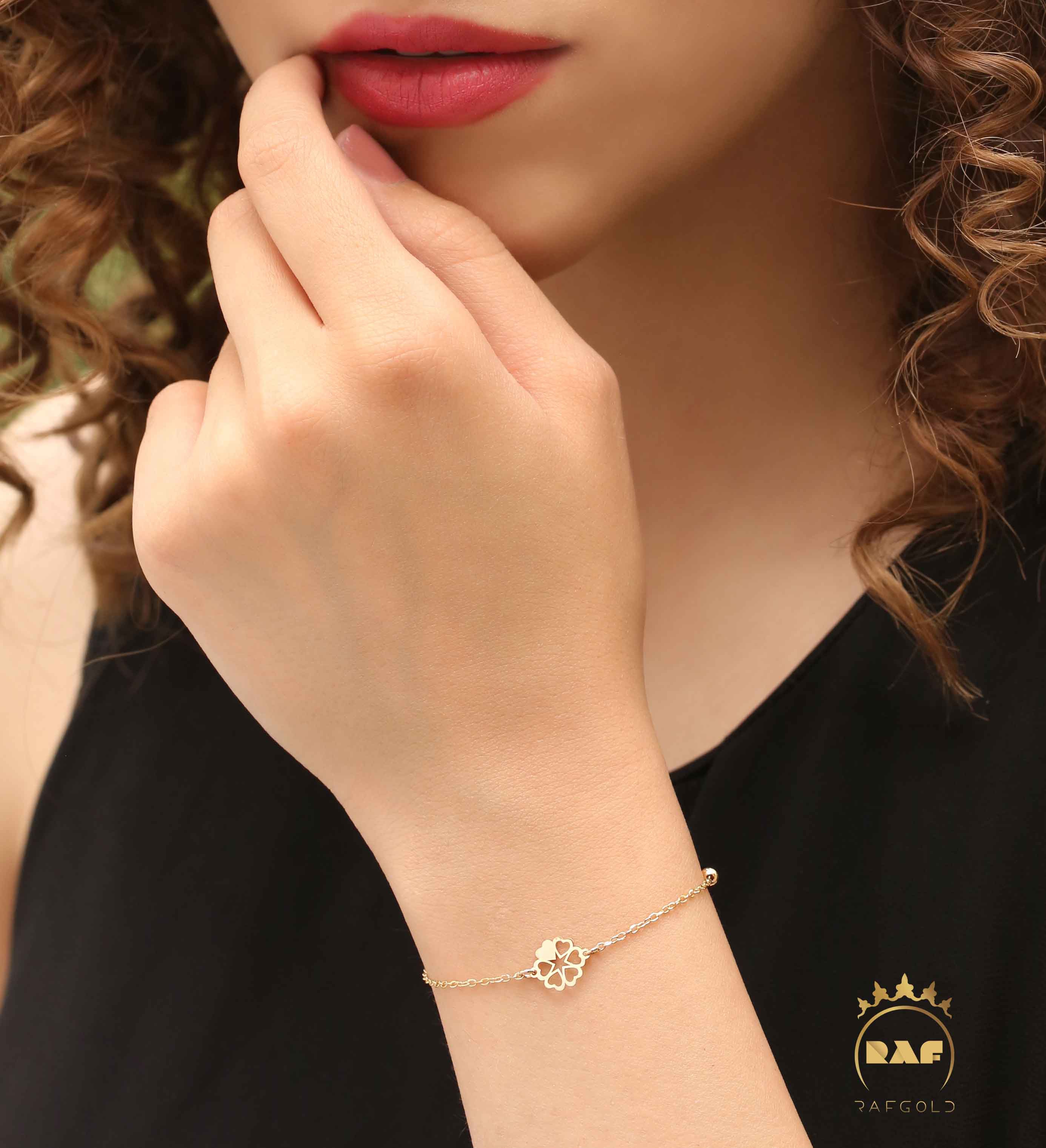 دستبند طلا زنانه البرنادو بهاران   WD130Z