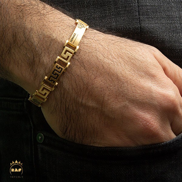 دستبند طلا مردانه ورساچه  MD112Z