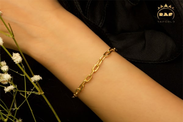 دستبند طلا ظریف زنانه هرمس