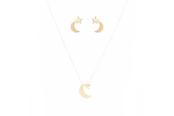 نماد ماه و ستاره یکی از انواع نماد ها در طلاسازی 