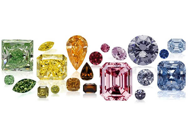 انواع رنگ‌های الماس چیست
